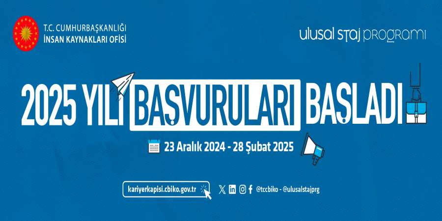 UlusalStajProgramı 2025 yılı başvuruları başladı! Hemen başvur, sen de kariyerin için bir adım at